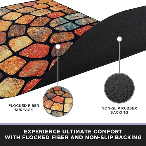 Miniatura 5 de ubdyo Tapete único en estilo para puerta delantera, tapete de pelo bajo para puerta delantera, entrada exterior, atrapa suciedad sucia, bienvenida