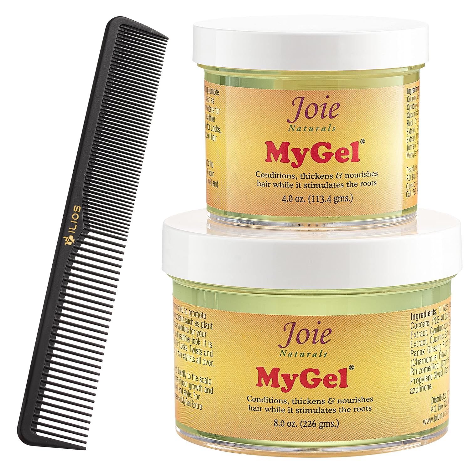 Joie Naturals My Gel Hair Gel Set with Styling Comb Hair