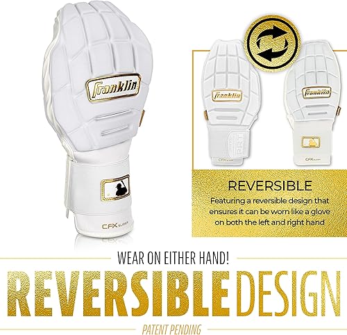 Miniatura 4 de Franklin Sports MLB - Guante deslizante de béisbol + sóftbol - CFX PRT protector para adultos, guante deslizante para la mano izquierda + derecha,