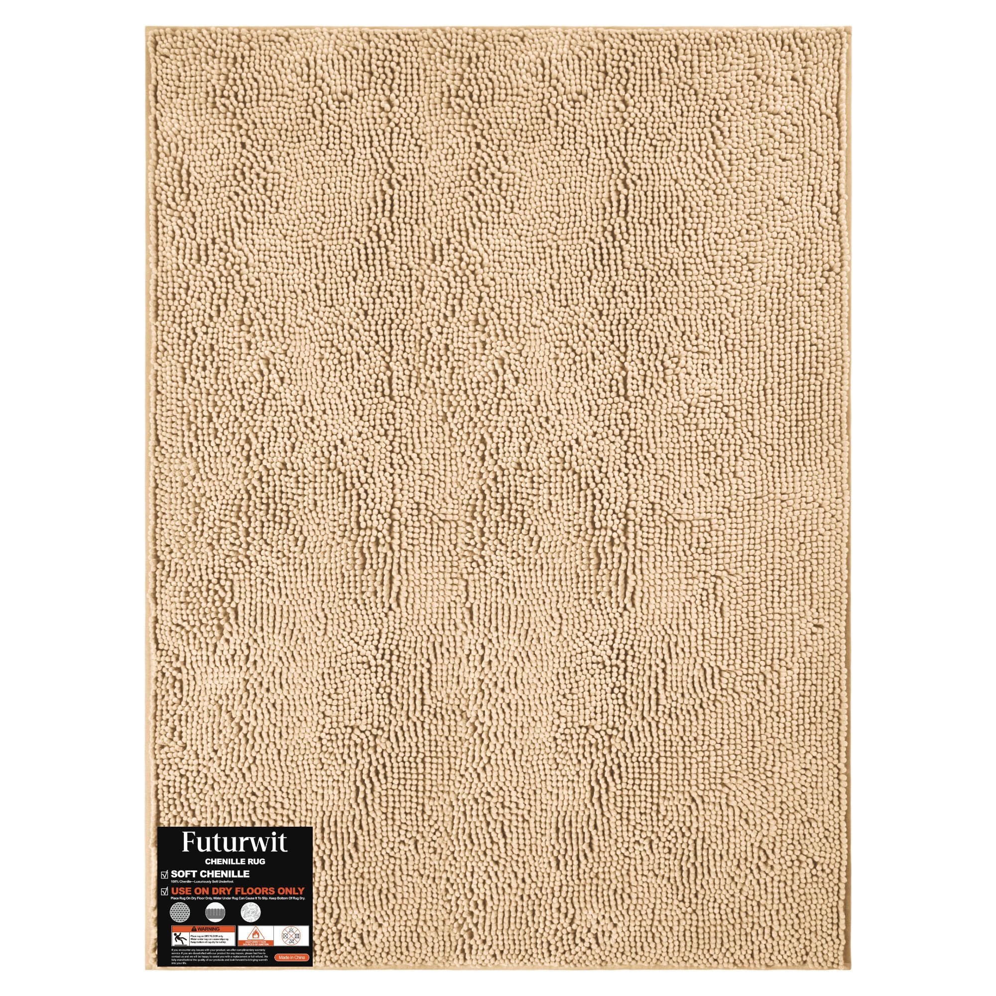 Hunde-Fußmatte für schlammige Pfoten, 121,9 x 91,4 cm, saugfähiger Chenille-Teppich für Läufer für Hunde, großer Läufer, Schlamm, Hunde, Schmutzfang, waschbar, rutschfest, für drinnen und