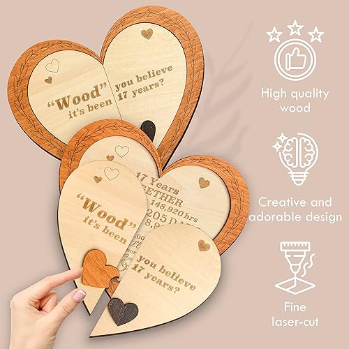 Vista 23 de Regalos de madera de aniversario de 12 años para ella y él, regalos de boda para marido y esposa, aniversario para parejas casadas, ideas