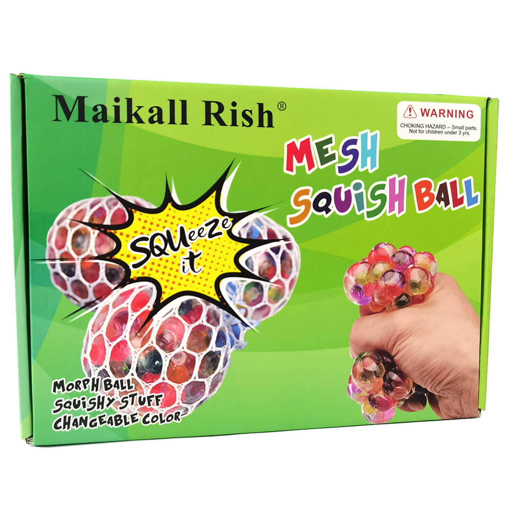 4 Bolas De Malla Antiestrés De 6 Cm – Juguetes Sensoriales Para Aliviar La Presión, Colores Aleatorios, Para Niños Y Adultos