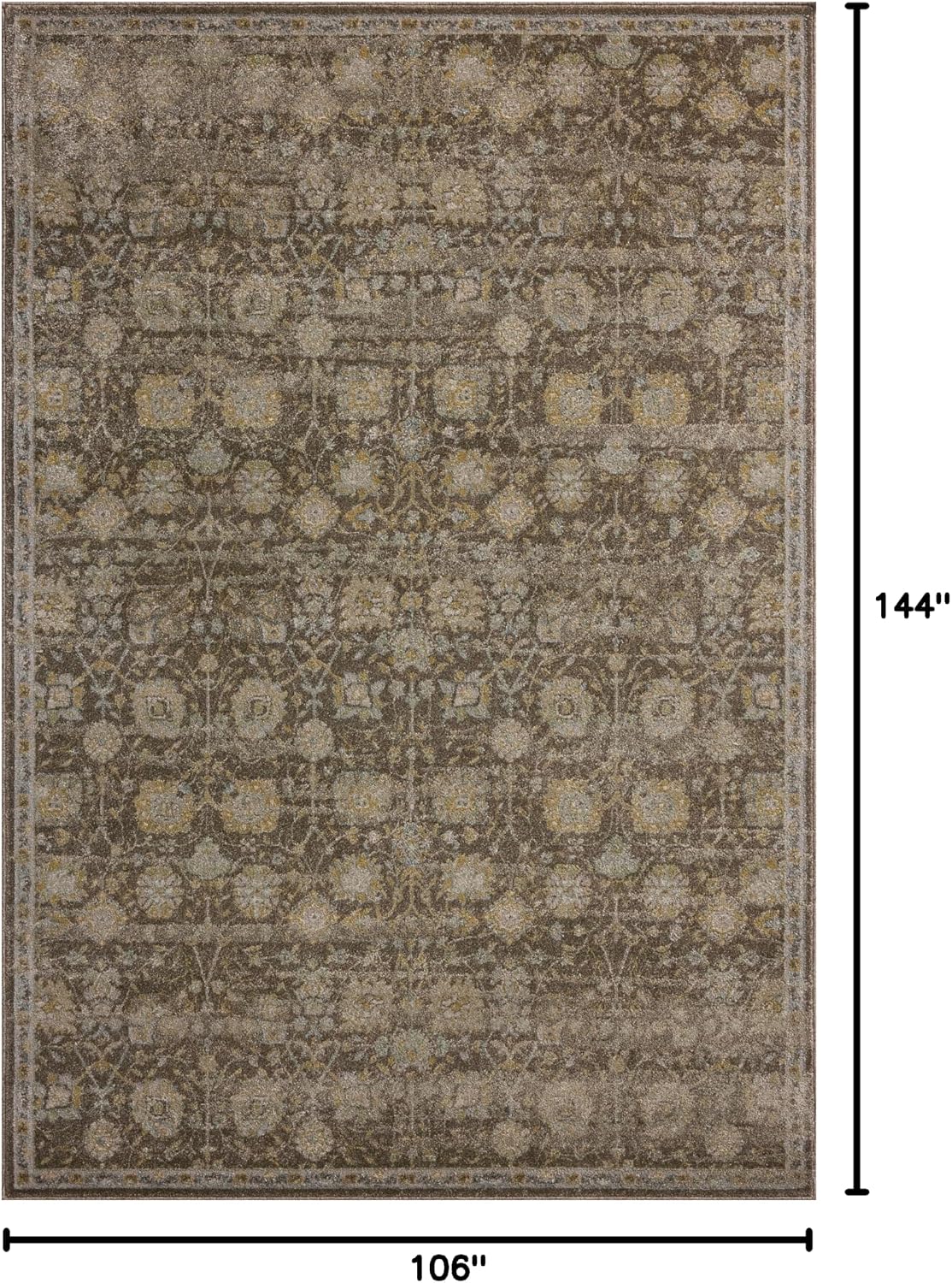 Loloi Magnolia Home by Joanna Gaines Mona Collection MOA-03 BARK/Natural 8'-10" x 12' Area Rug