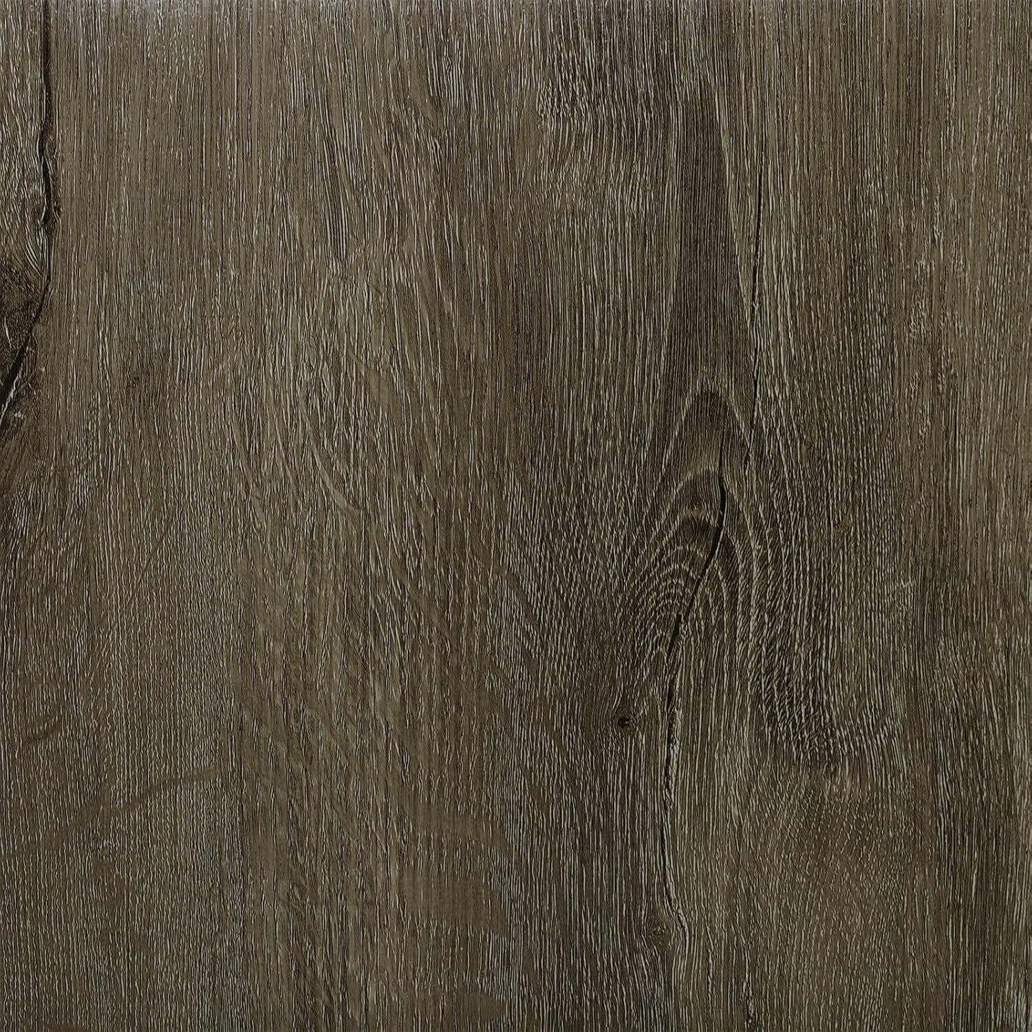 Yenhome 35Pcs Vinyl Plank Flooring Peel and Stick Floor Tile Waterproof 36"X6" 52.5 Sq.Ft Wood Vinyl Floor Tiles Self Adhesive Peel and Stick Flooring for Bedroom Bathroom Kitchen Earthy Brown Thick