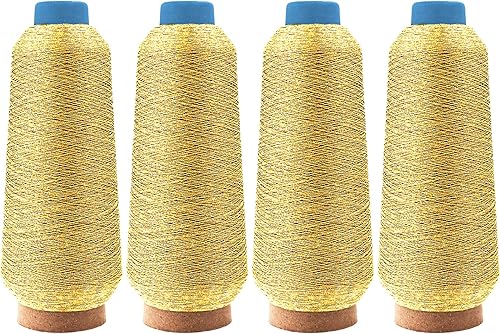 Vista 283 de Mandala Crafts - Hilo de coser multiusos de poliéster para máquina de coser de sarga, sobrehilado, acolchado Beige