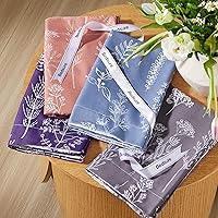 Vista 55 de Bedsure Juego de edredón de tamaño Queen, color lavanda, lindo, floral, regalo para mujer, 3 piezas, 1 suave edredón reversible con flores y 2