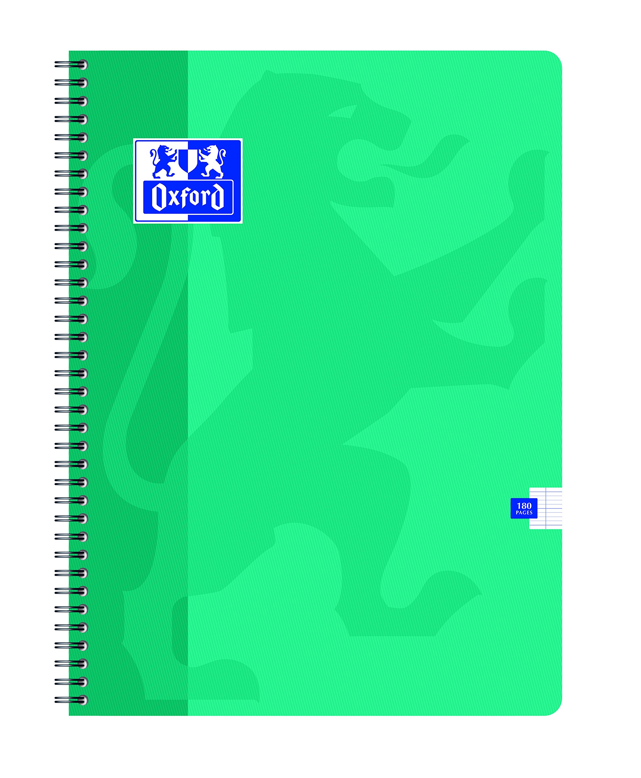 Oxford 100104752 - Cuaderno, cuadriculado, 24 x 32 cm, 180 páginas, paquete de 5