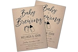 Rustic Baby is Brewing Baby Shower Invitations