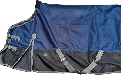 Miniatura 24 de 1200Denier - Manta impermeable y transpirable para caballo (78", azul real)