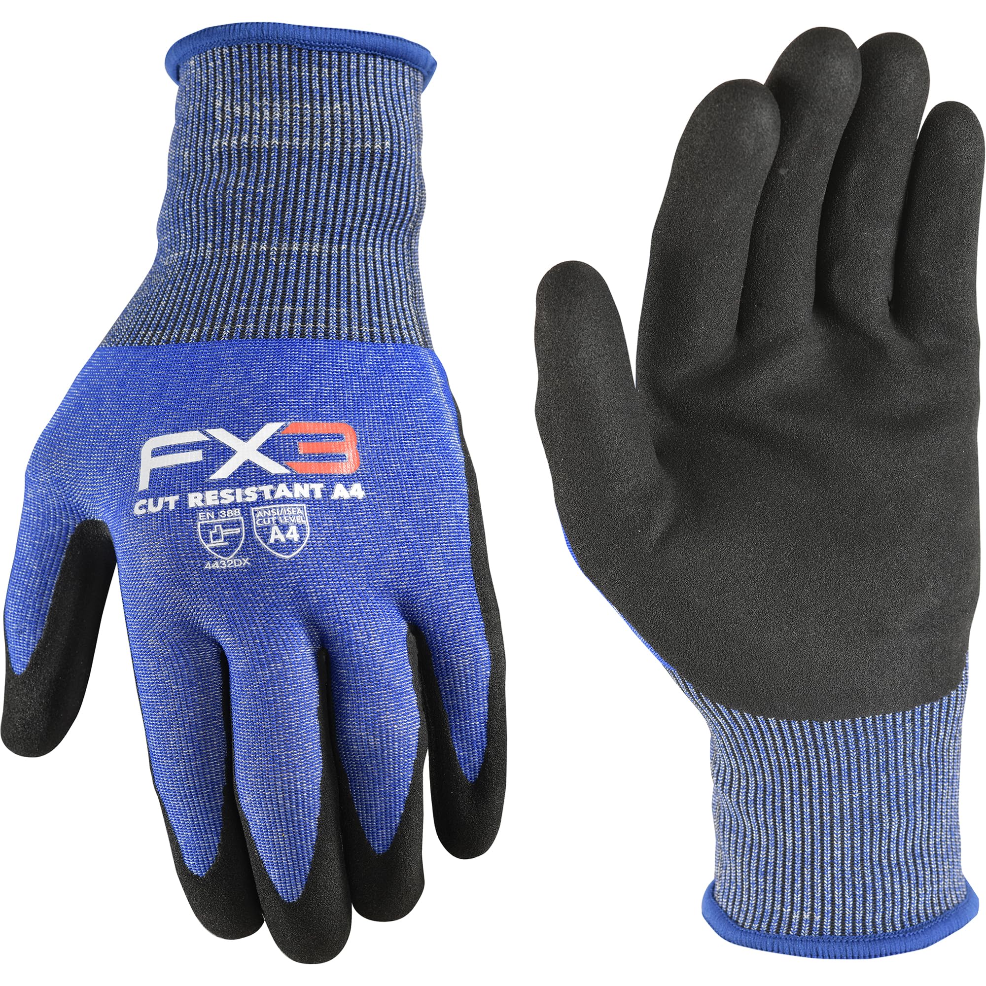 Wells Lamont Men's FX3 Cut-Resistant Work Gloves, ANSI A4 HPPE