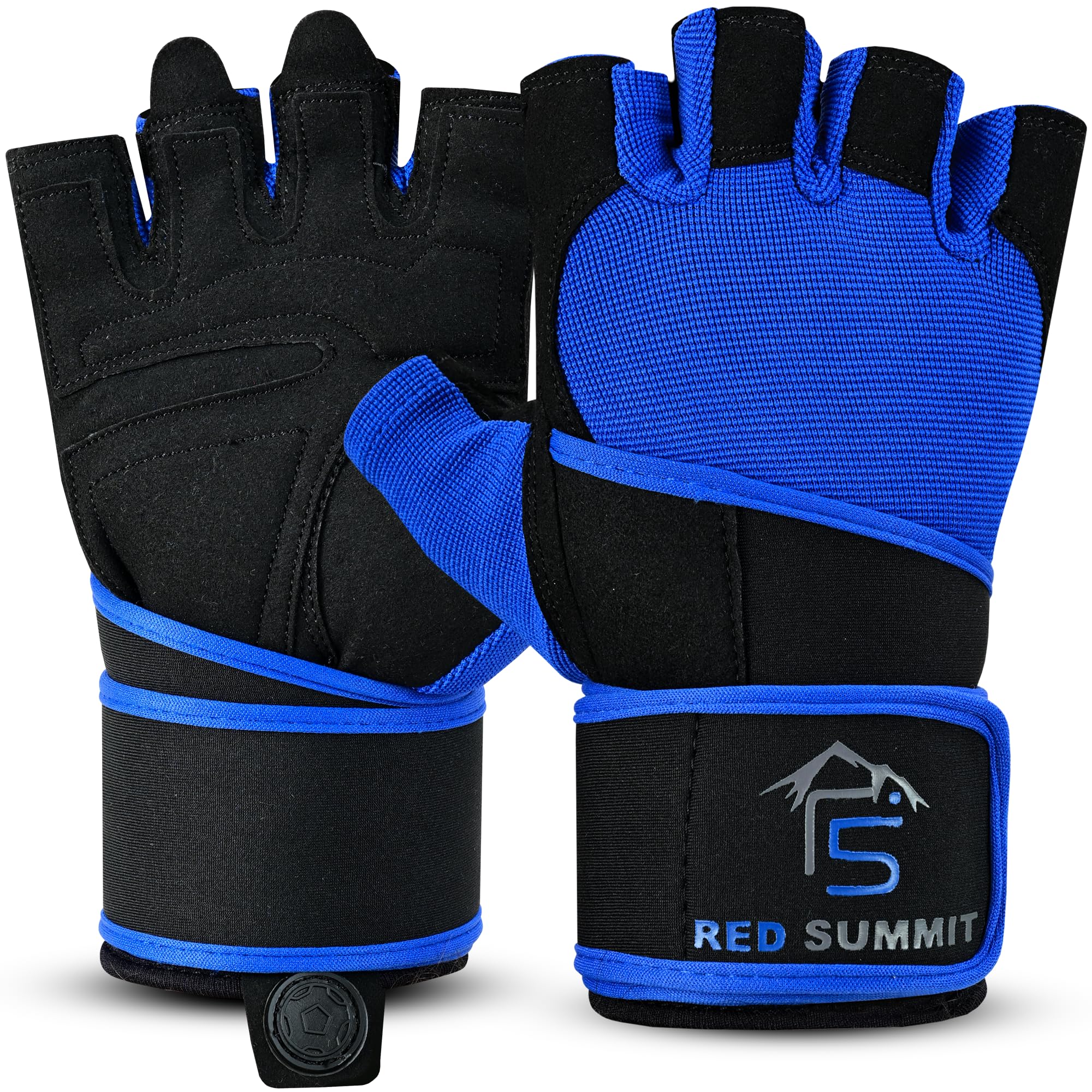 RS Red Summit Weight Lifting Gym Gloves for Men & Women, Workout Exercise Gloves with Wrist Support & Anti-Slip Palm for Hanging, Rowing, Pullups,