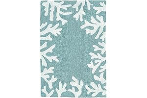 Capri Handmade Coastal Aqua Accent Rug 1'8" x 2'6"