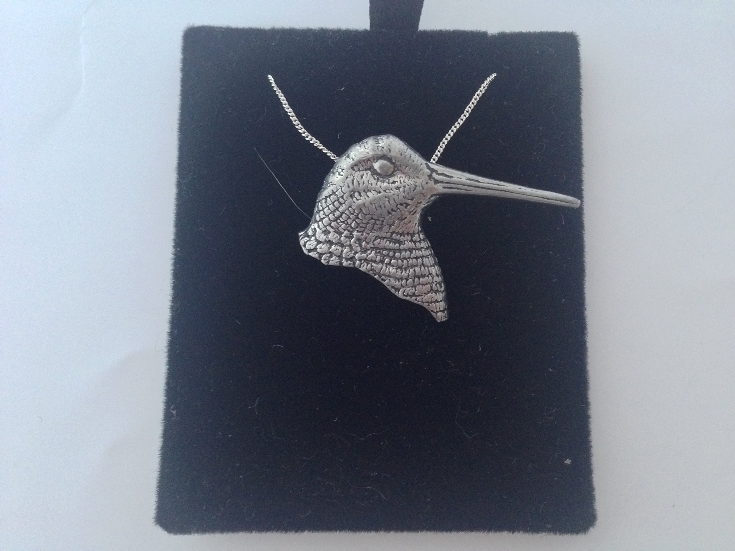 Pendentif Bécasse argent 925 chaîne 40,6 cm boîte Prideindetails B30