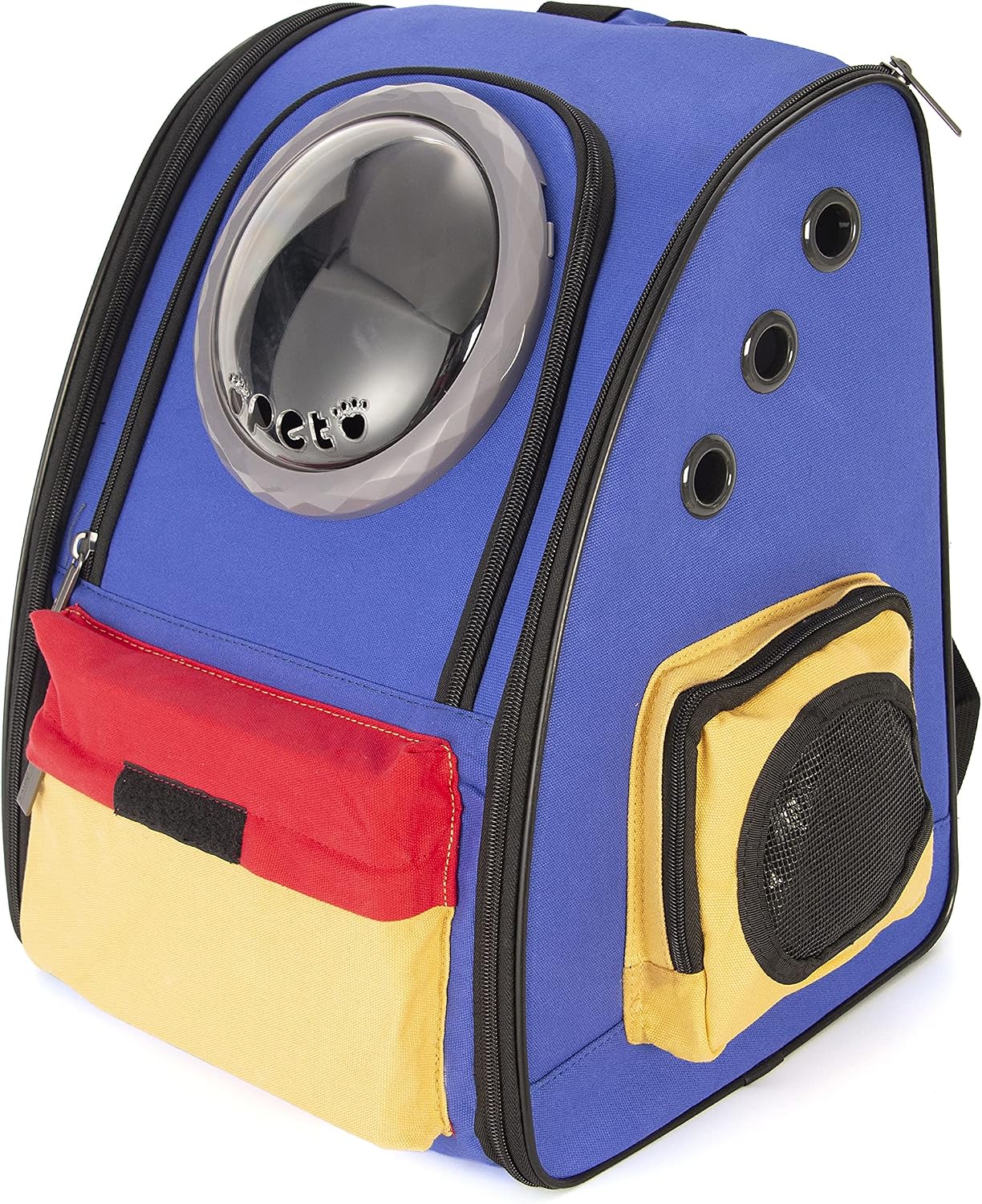 POP DUCK Pet Carrier Backpack Airline Approved Space Capsule Bubble Backpack Pet Carrier for Small Dogs Cats Travel Hiking Outdoor Use, Blue