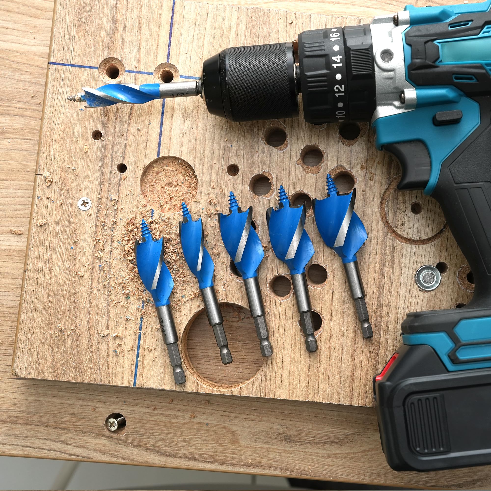 Vente Lot De 6 Forets à Chamfer HSS à Queue Hexagonale De 1/4" à 90