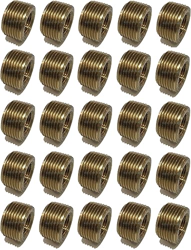 Miniatura 6 de Buje de cara reductora de latón 34 "macho NPT X 38" hembra NPT combustibleaireaguaaceitegas WOG (cantidad 01)