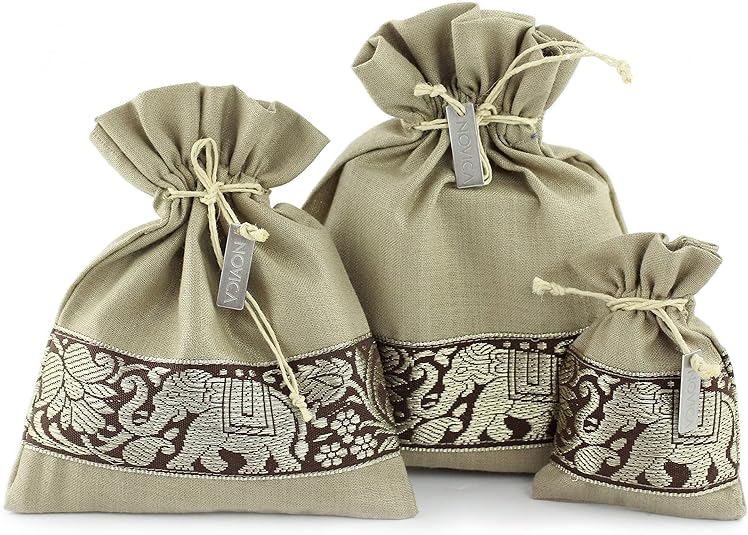 NOVICA garnet pendant side view