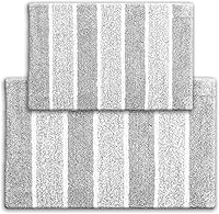 Vista 15 de Alfombra de baño Chardin Home, 100 % algodón, 2 piezas (21 x 34 pulgadas y 17 x 24 pulgada)