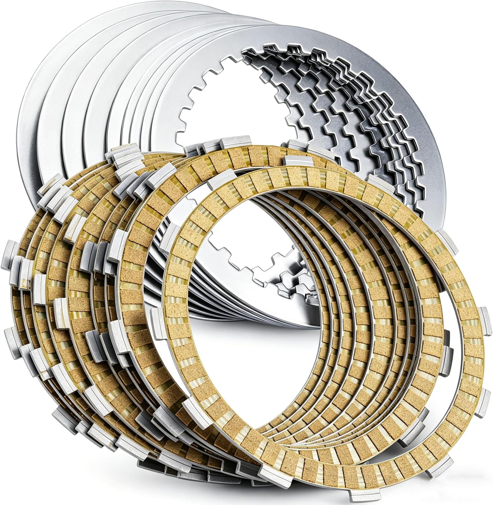 Twin Cam Extra Clutch Plates Friction Steel Clutch Kit Compatible with 1999-2017 Harley Softail Touring Dyna Trike Models, 1998-1999 Evolution 1340 19 PCS