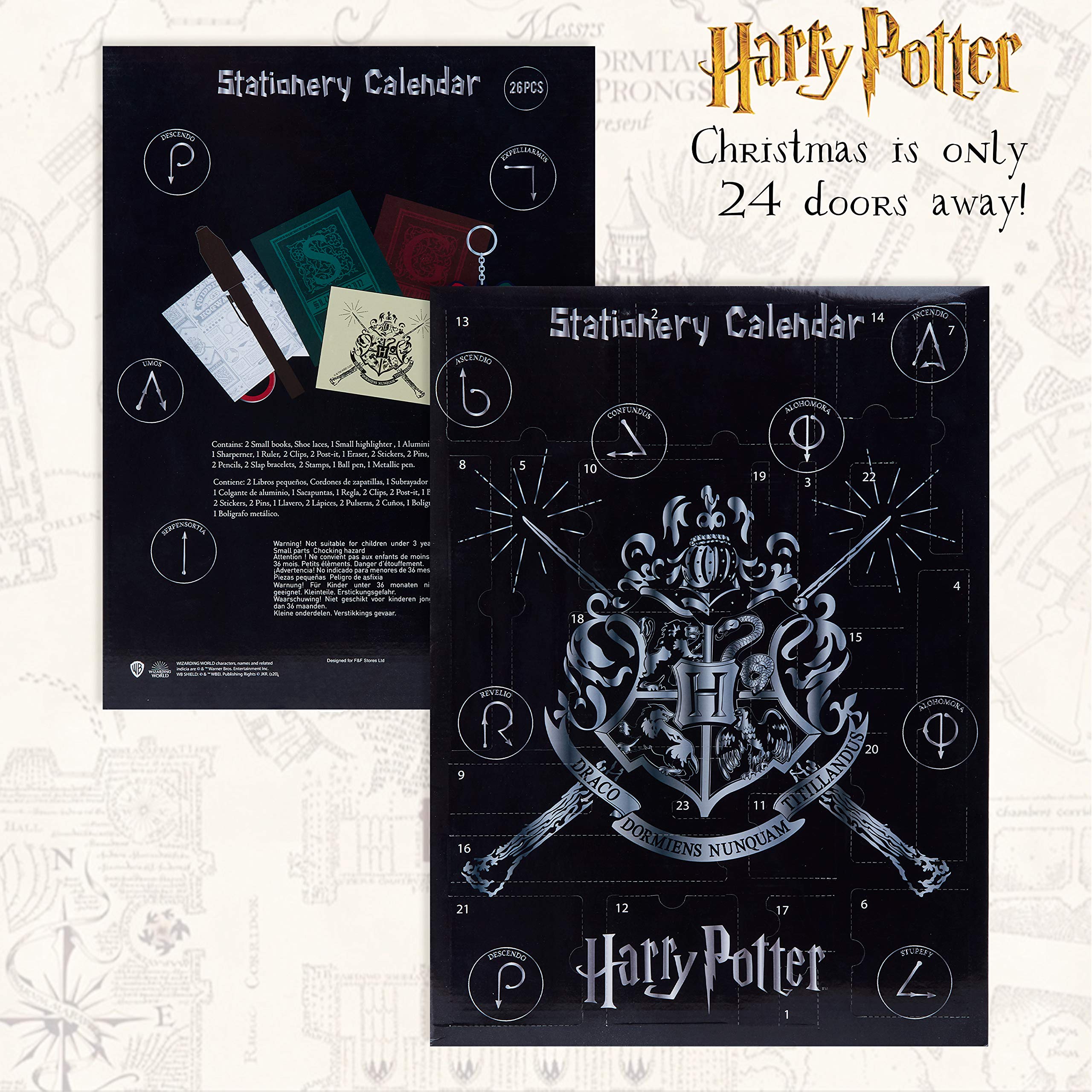 Harry Potter Calendario Avvento 2025 Per Bambini Con 24 Gadget Originali Da Scoprire