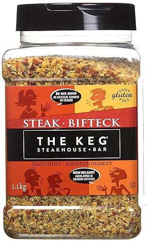 The Keg Steakhouse - Condimento para carne sin gluten, sin MSG añadido, 2.4 lbs  38.8 oz Importado de Canadá