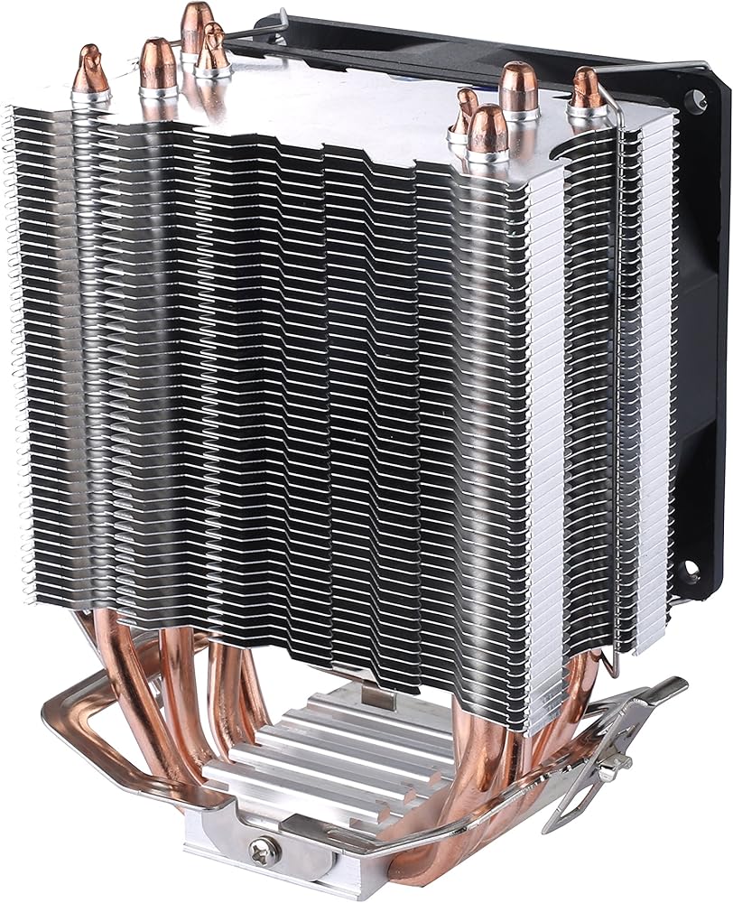 upHere CPU Cooler with 4 Direct Contact Heatpipes, Blue LED Fan thumbnail 3