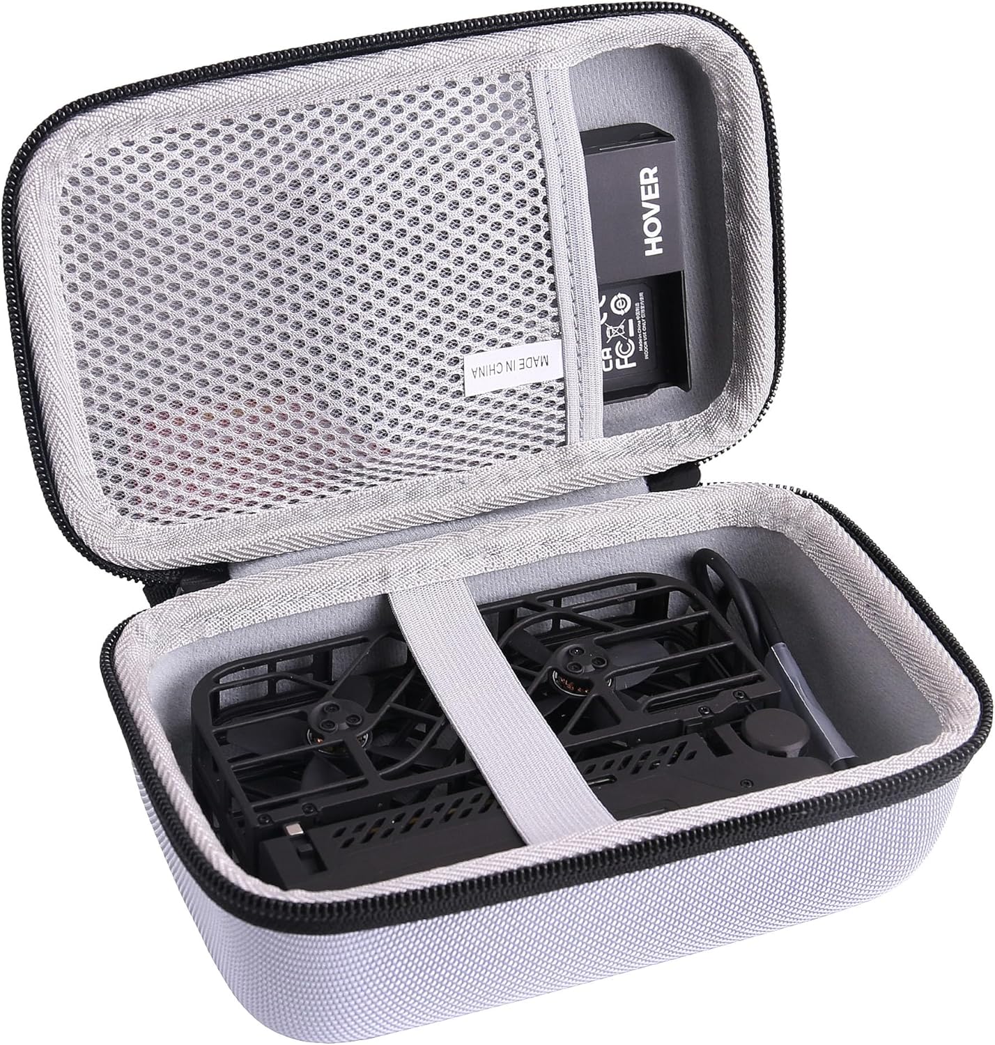 Hard EVA Carrying Case Compatible with HOVERAir X1 Drone with Camera Kit storage case (Big gray)