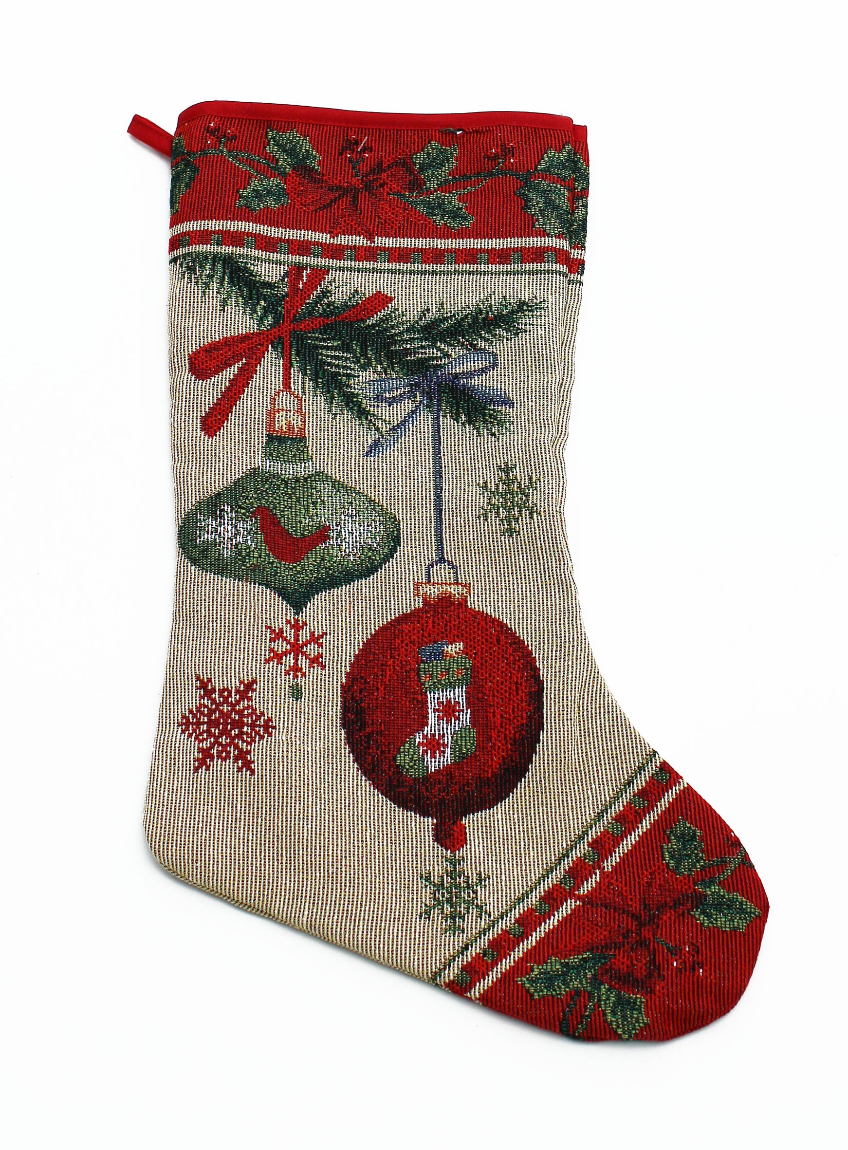 Christmas Stocking with Bauble Pattern