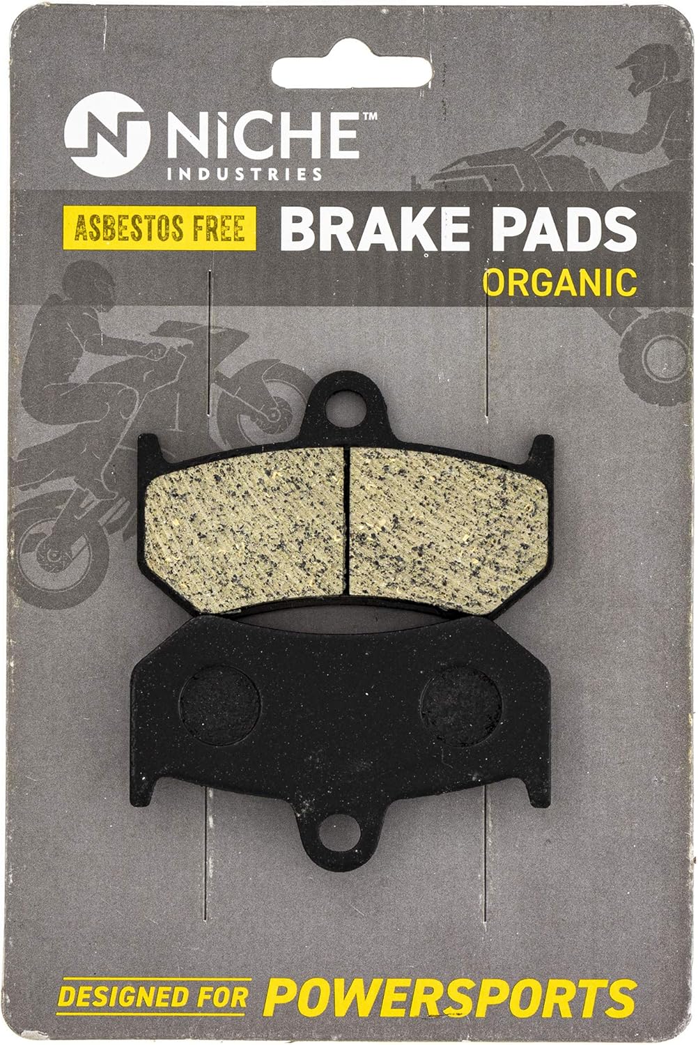 NICHE Brake Pad Set for Yamaha Apex LTX Attak Nytro RX1 RS Vector Rear (Organic) 8FU-W0046-01-00 4 Pack