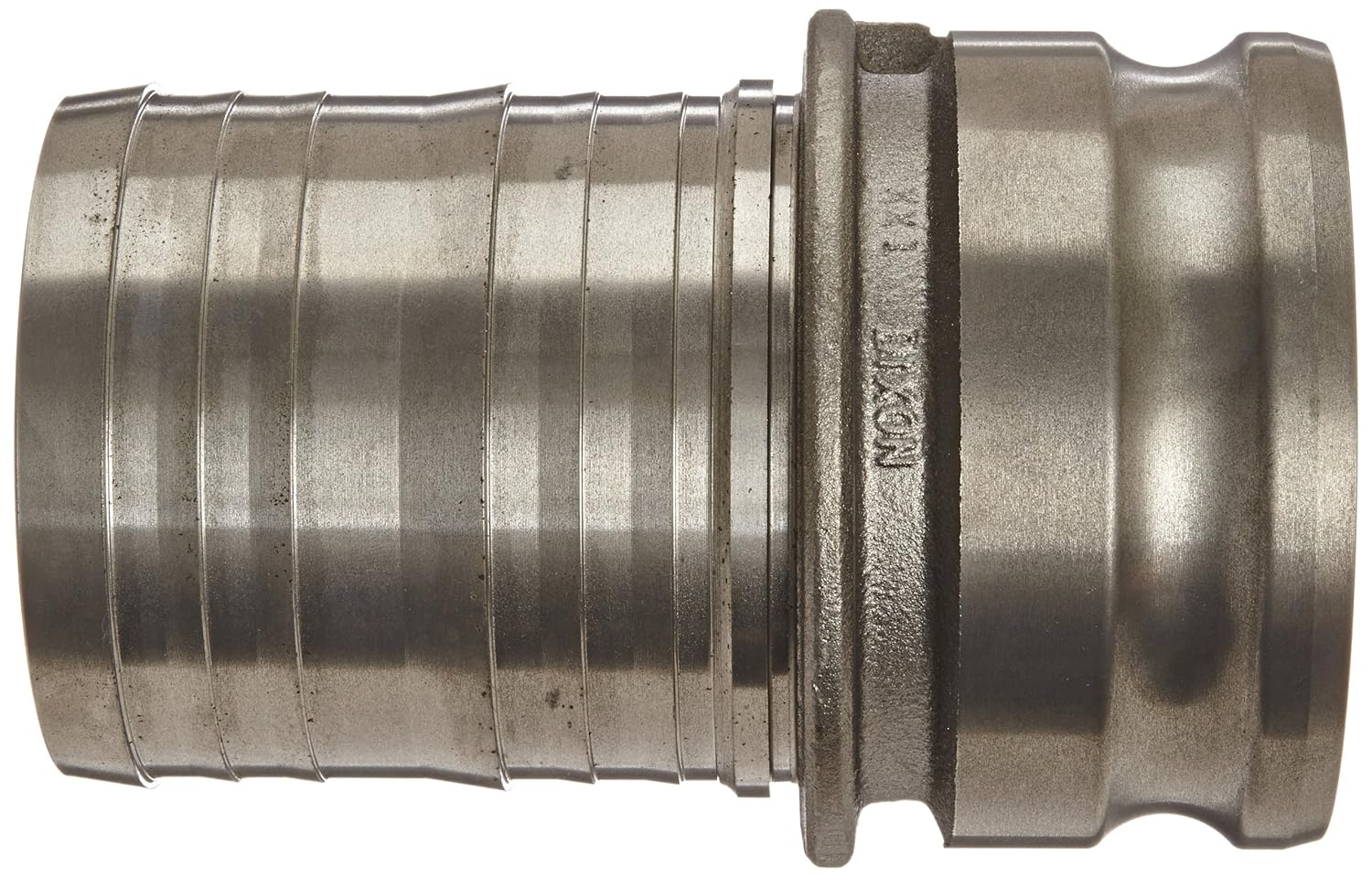 Dixon 400-E-MI Unplated Iron Boss-Lock Type E Cam and Groove Hose Fitting, 4" Plug x 4" Hose ID Push-On