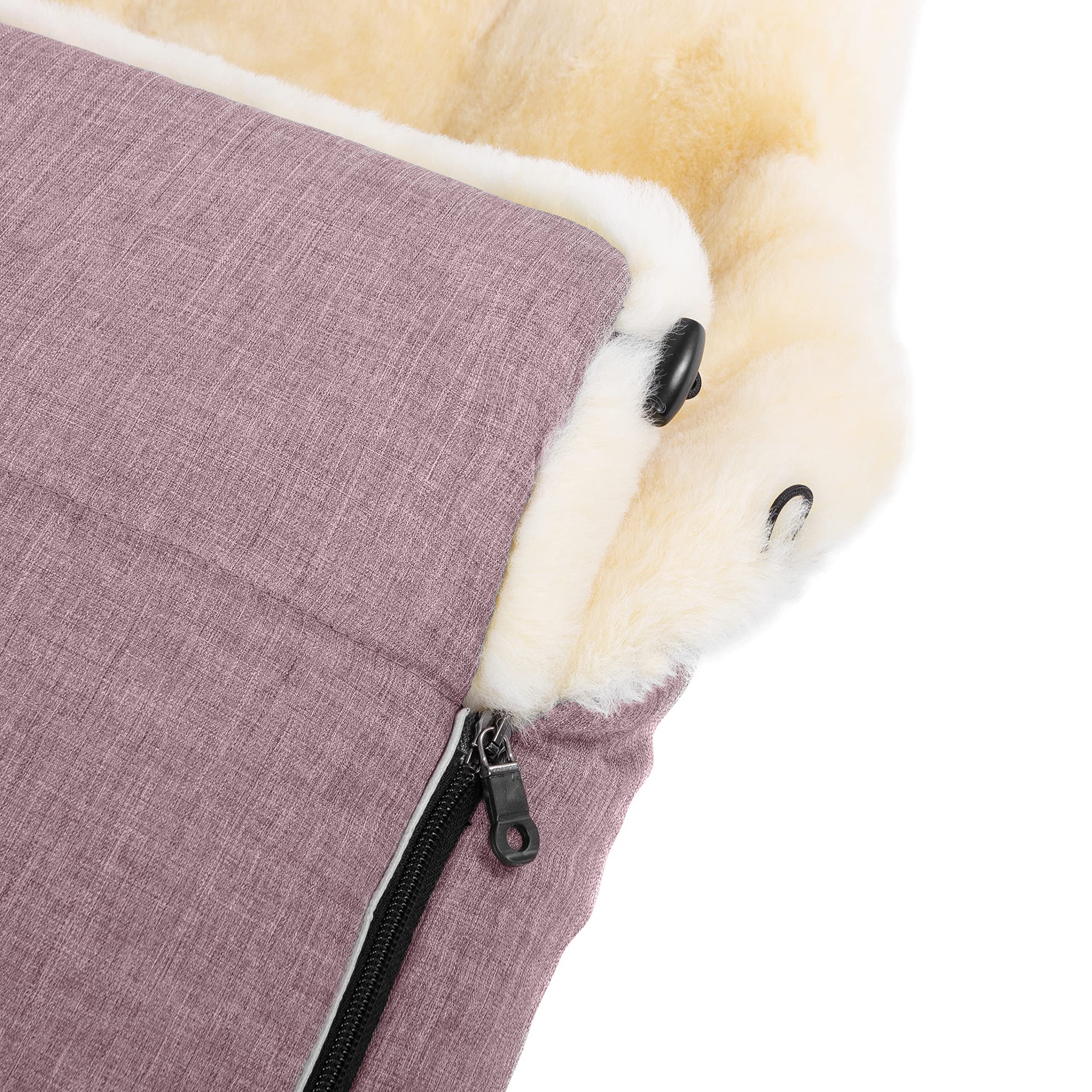 Chancelière AROSA en peau de mouton pour poussette de WERNER CHRIST BABY – Universelle douillette pour bébé, fourrure médicale, comme matelas à langer et housse pour poussette - couleurs au choix