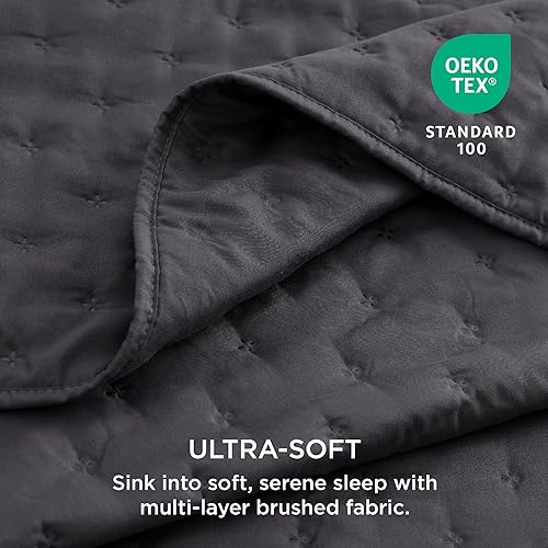 Miniatura 3 de Bedsure - Juego de edredón tamaño King. Edredón ultrasónico suave tamaño King. Colcha trébol de tamaño King. Colcha ligera para todas las estaciones