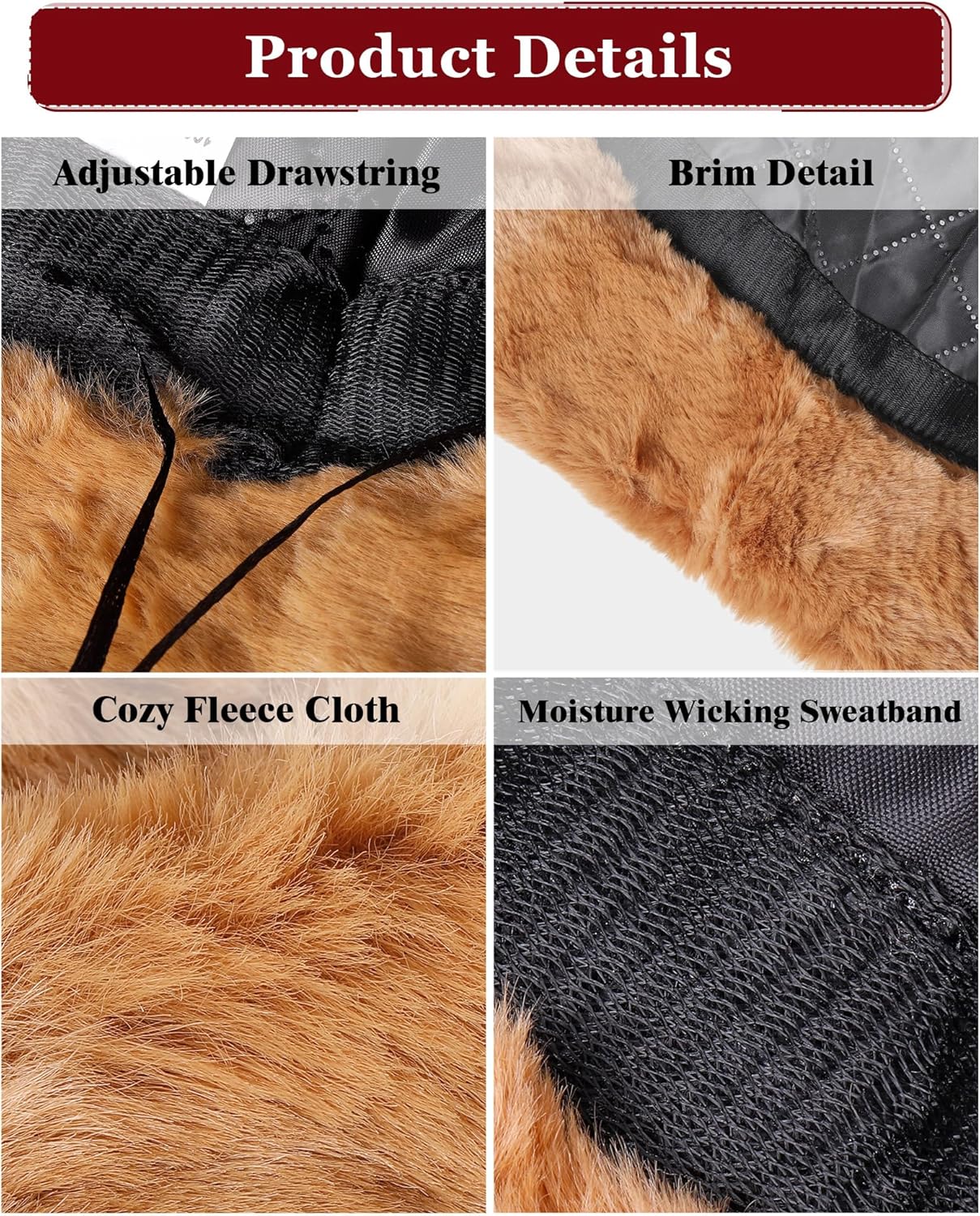 Newcotte 4 Pack Winter Bucket Hat Faux Fur Fisherman Cap Fluffy Fuzzy Warm Hat for Women Men Furry Warm Fisherman Cap Gift for Cold Weather Casual Trips Sports Skiing - Image 4