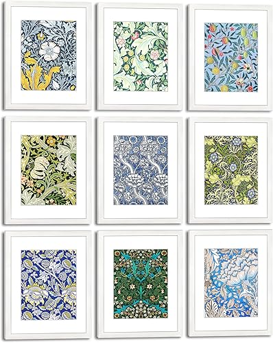 Miniatura 9 de Juego de 6 portarretratos de 5 x 7 con cristal real para fotos de 4 x 6 con paspartú o 5 x 7 sin paspartú, para pared o mesa, marcos de fotos en