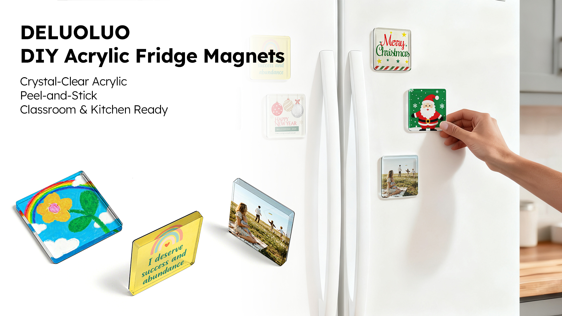 15 imanes redondos transparentes para refrigerador DIY miniatura 7