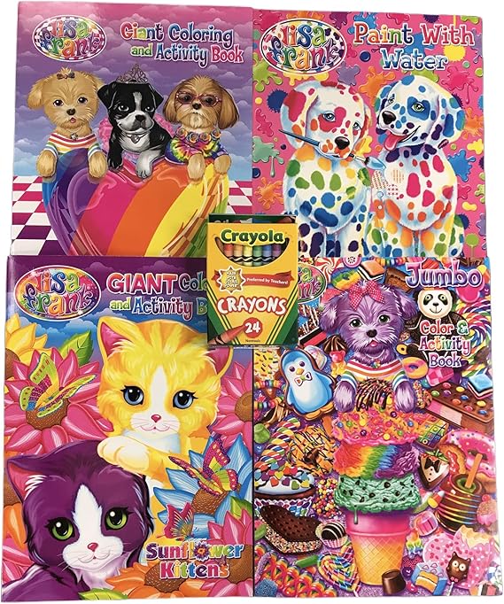 Amazon.com: Lisa Frank Giant Coloring and Activity Set Jumbo Lisa Frank ...