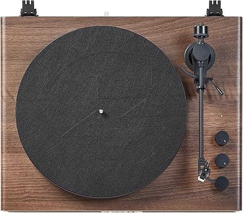 Miniatura 18 de Crosley CR6046A-WAGL Tocadiscos Bluetooth de 2 velocidades con altavoces incorporados, nogal