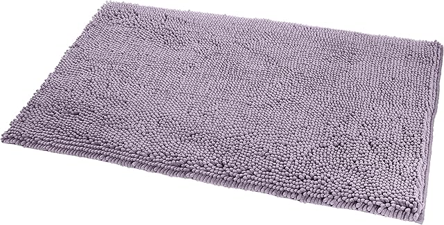 Amazon Basics Non-Slip Microfiber Bath Mat, 53.3 x 86.6 cm, Lavender