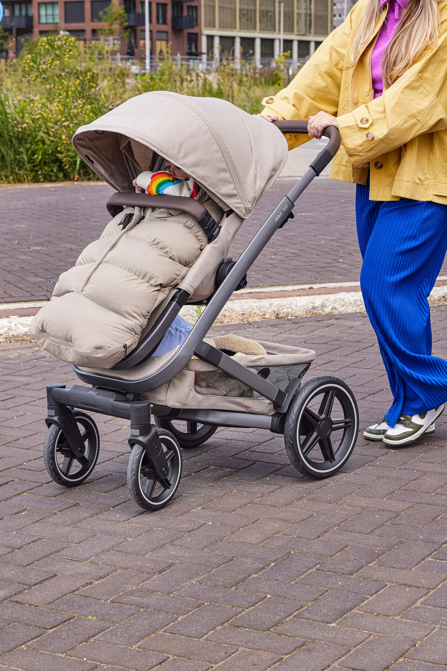 joolz schlafsack Puffer Fußsack – Winterabdeckung und für Kinderwagen Jacke Gore Tex Regenanzug Deckenschlafsack Color:Smoke Lens