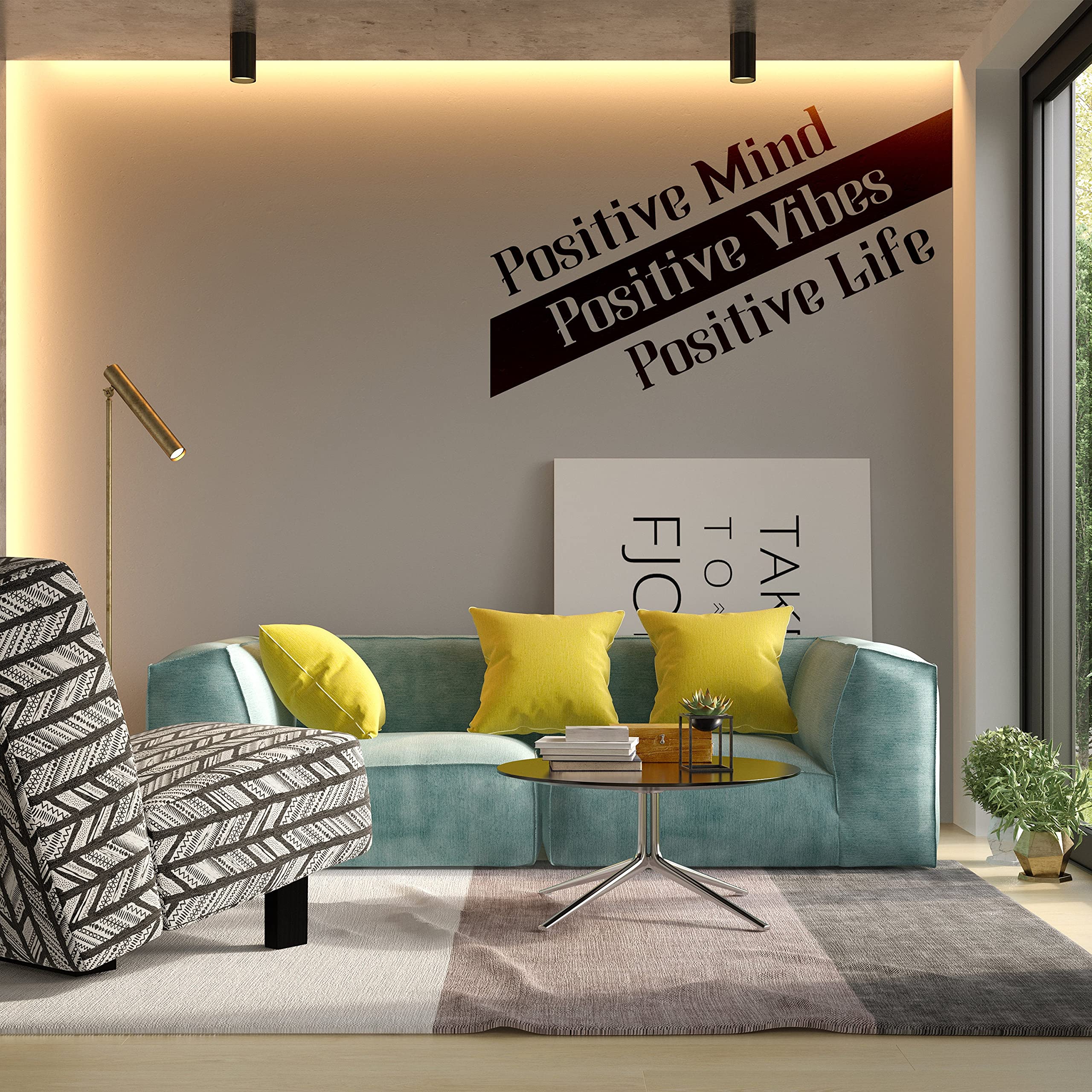 Adesivo da parete in vinile con citazione positiva di Lockdown, decorazione da parete motivazionale per adulti, impermeabile, per camera da letto, con frase ispiratrice