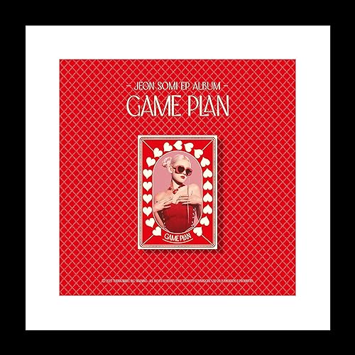 Jeon Somi Game Plan EP Álbum NEMO versión roja caso+7p Concept PhotoCard+1p Selfie PhotoCard+1p QR Card+1ea adorno de papel+seguimiento sellado