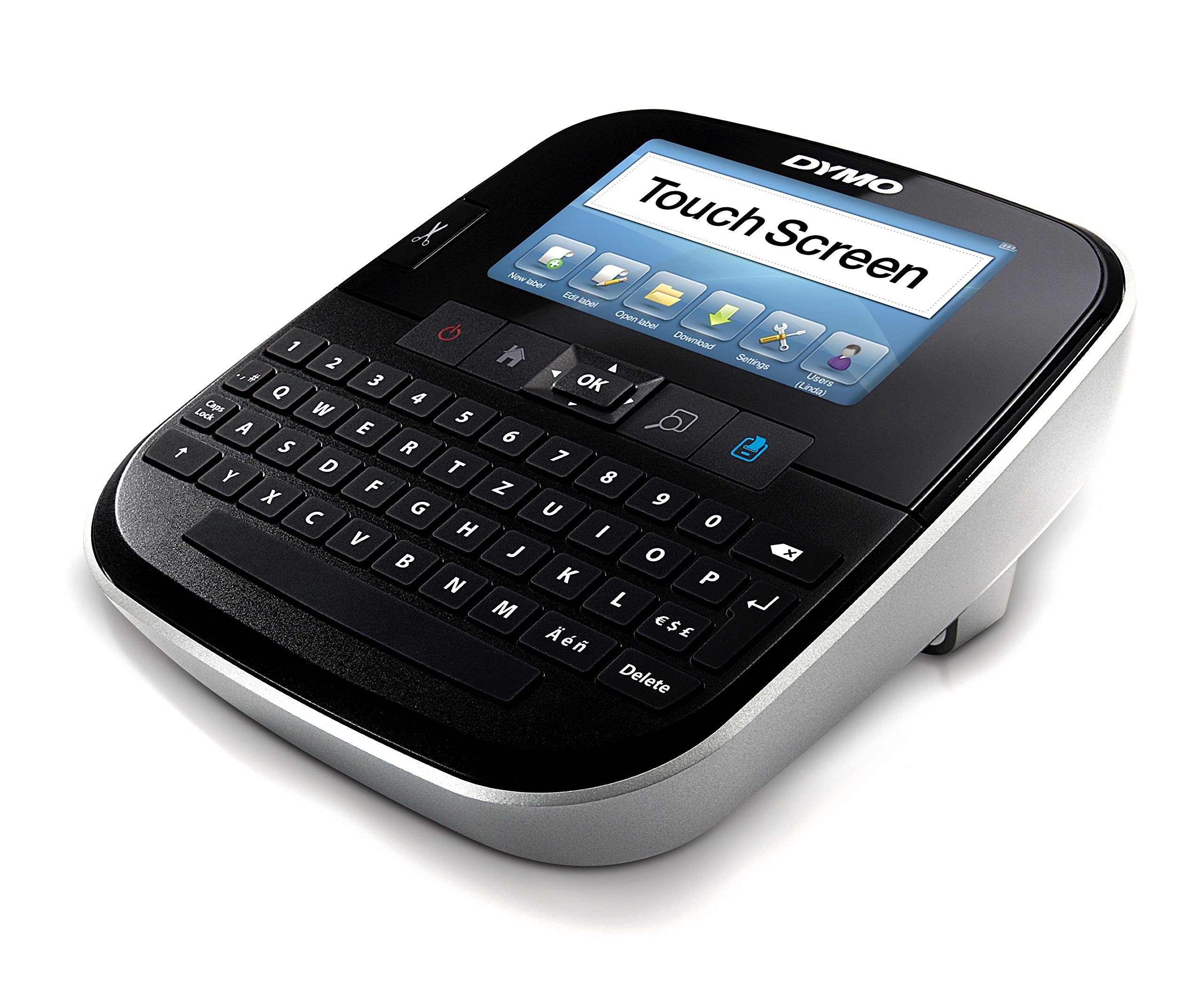 DYMO LabelManager 500 TS QWERTZ, S0946450 (Renewed) – Touchscreen Label Maker, Portable Thermal Printer for Home or Office Use (Renewed)