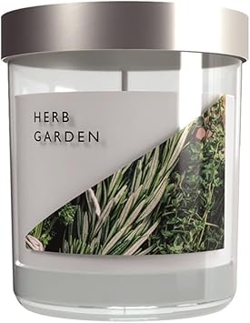 Euro Japan Candle Made in England Glass Candle S Herb Garden WLME3224