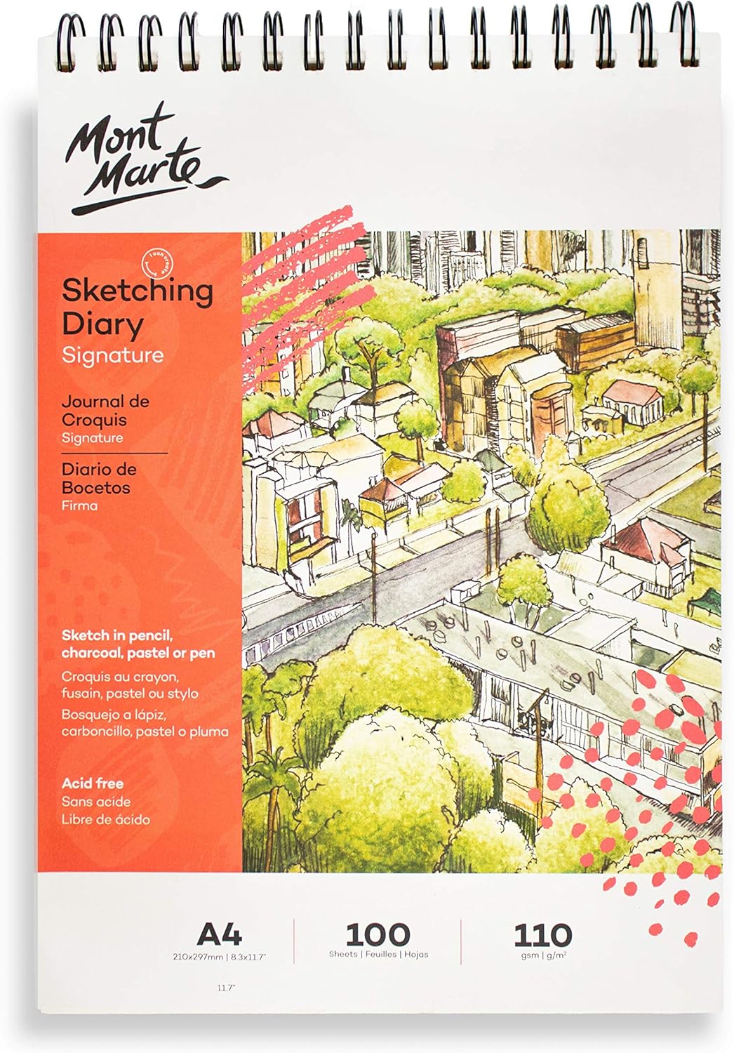 Mont Marte Sketch Pad A4 100 Sheets 110gsm High quality Paper