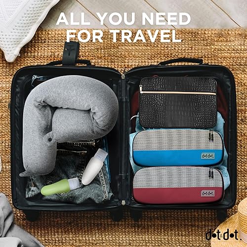 Vista 49 de Dot&Dot Almohada de viaje para niños de espuma viscoelástica para aviones, almohadas de cuello para niños para viajes, dormir, almohada de avión