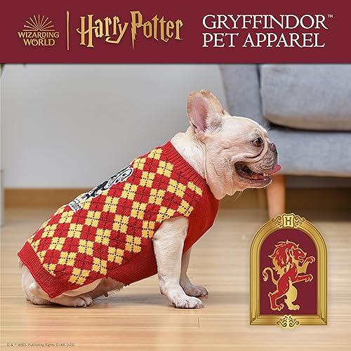 Miniatura 9 de Harry Potter Ravenclaw Suéter para mascotas, talla M, disfraz de Harry Potter mediano para perros, ropa y accesorios de Harry Potter para casas de