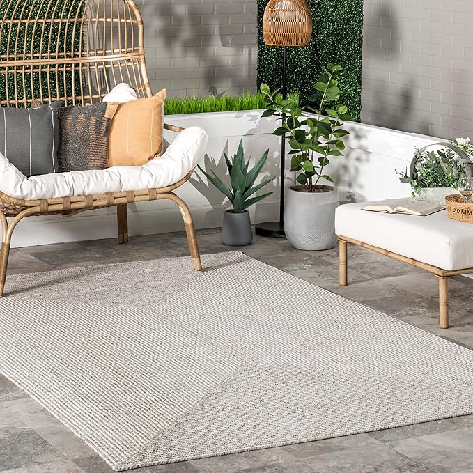 nuLOOM Wynn Braided Indoor/Outdoor Area Rug, 10x14, Ivory