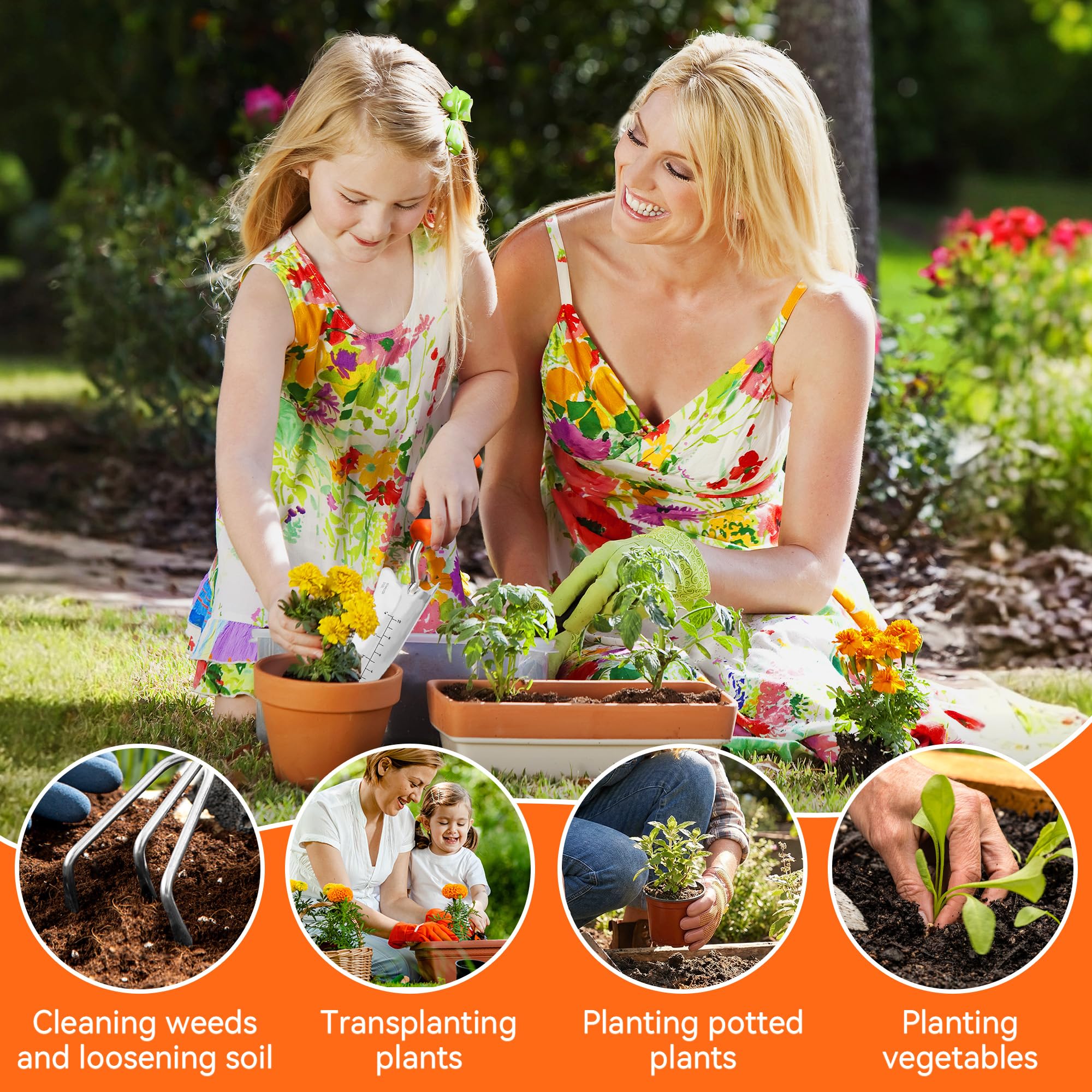 Garden Tool Set - Trowel, Transplant & Cultivator -7