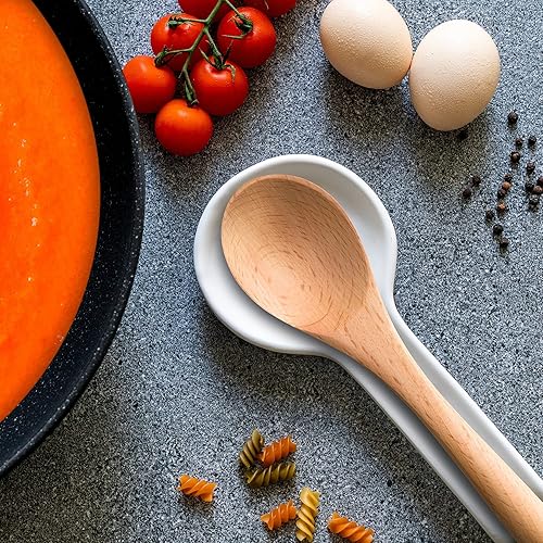 Miniatura 3 de Soporte de cuchara de cerámica para estufa, soporte de cuchara de granja para mostrador, soporte para cuchara de café, soporte para cucharón,