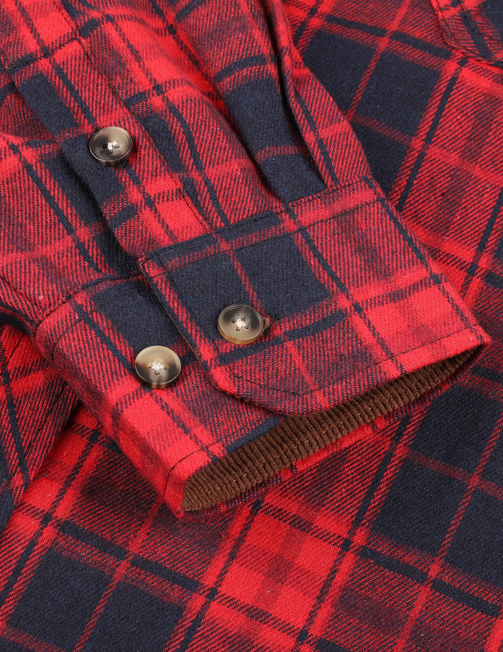 TARAINYA Camicia Flanella Uomo Quadri Cotone Manica Lunga Regular Fit